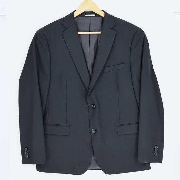 Alfani Men's Black Stretch Solid Slim-Fit Tailored Formal Suit Jacket Size 44R - Picture 4 of 8